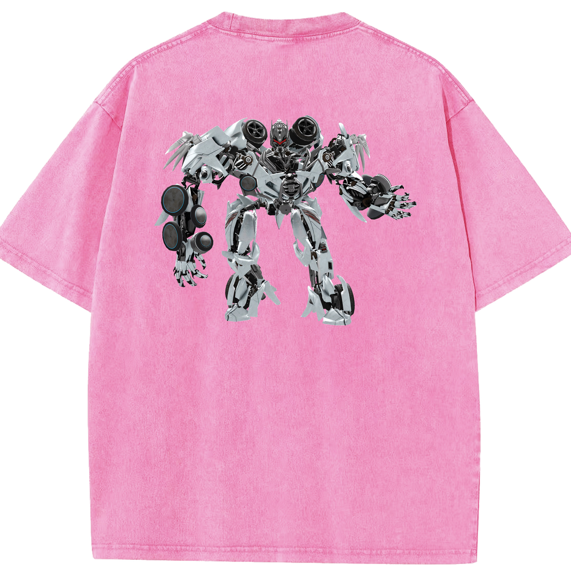 （画像用） Transformers トランスフォーマー 綿100% ヴィンテージ風 半袖Tシャツ（背面プリント）
